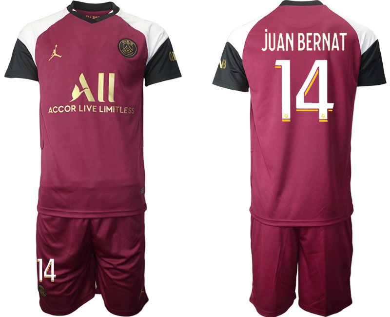 Men 2020-2021 club Paris St German away #14 red Soccer Jerseys